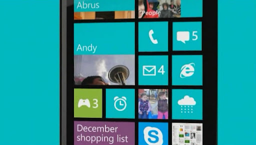 Windows 8 Phone interface Windows 8 Phone interface